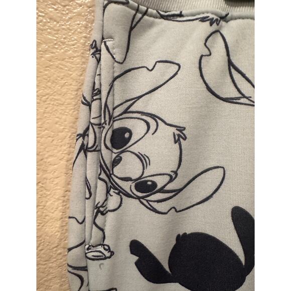 NWOT Disney Stitch Blue drawstring pocket Sweatpants pajama pants L XL - Picture 4 of 6